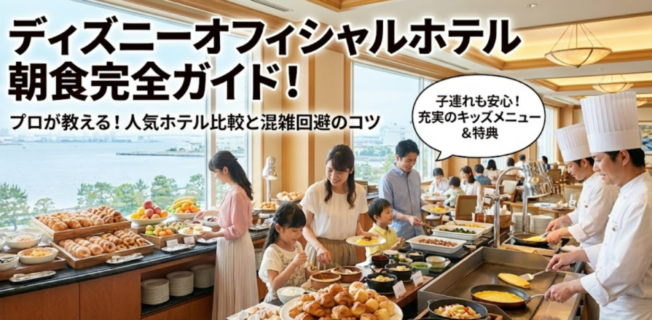 ディズニーオフィシャルホテルの朝食おいしいホテル徹底比較ガイド