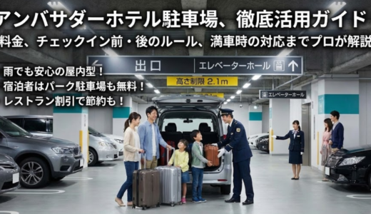 アンバサダーホテル駐車場は何時から入庫可？料金と利用ルール完全ガイド