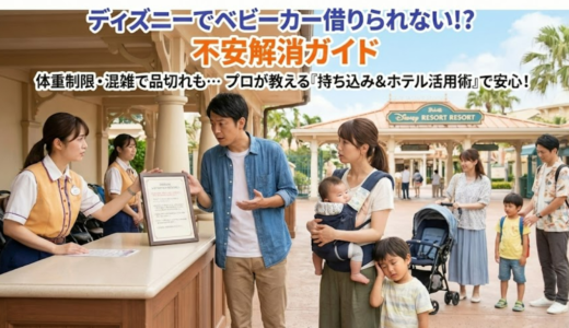 ディズニーランドでベビーカーが借りられない場合の解決法と注意点