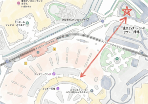 ディズニーランドのタクシー乗り場の場所