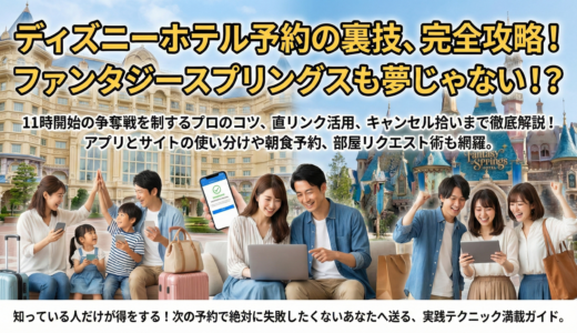 ディズニーランドホテルの予約時に裏ワザで人気客室をお得に確実に取る秘訣