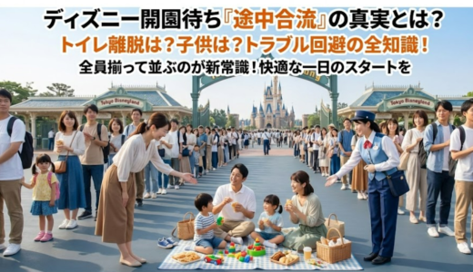ディズニー開園待ち途中合流はNG？トイレ・子供対応の最新ルールまとめ