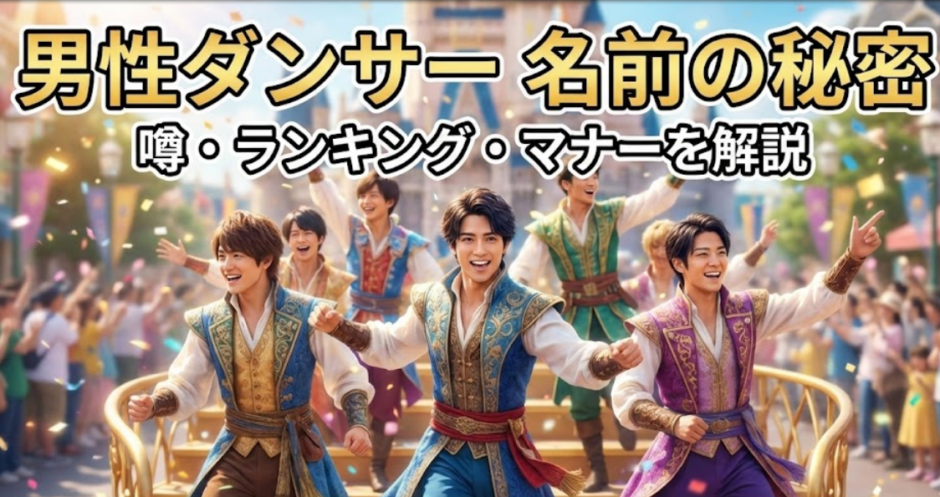男性ディズニーダンサーの名前一覧の噂検証！ひろきやケンティとは【知りたい】