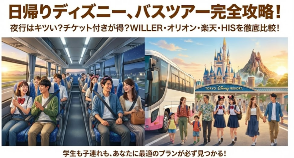 ディズニーバスツアー日帰りチケット付きで楽しむお得な一日プラン完全ガイ