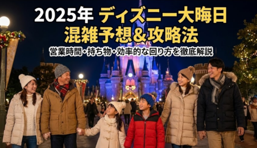 ディズニー大晦日の混雑を完全攻略！2025年の混雑予想と回避テクまとめ