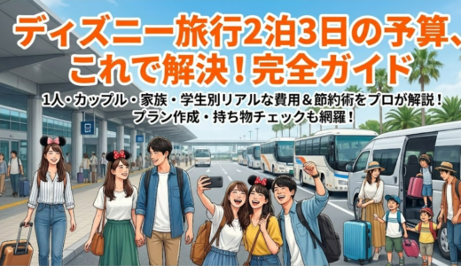 ディズニー旅行2泊3日の予算はいくら？家族・カップル別費用ガイド