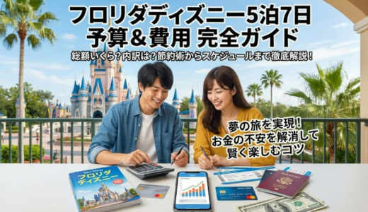 フロリダディズニー5泊7日予算はいくら必要？内訳と安く行くコツまとめ