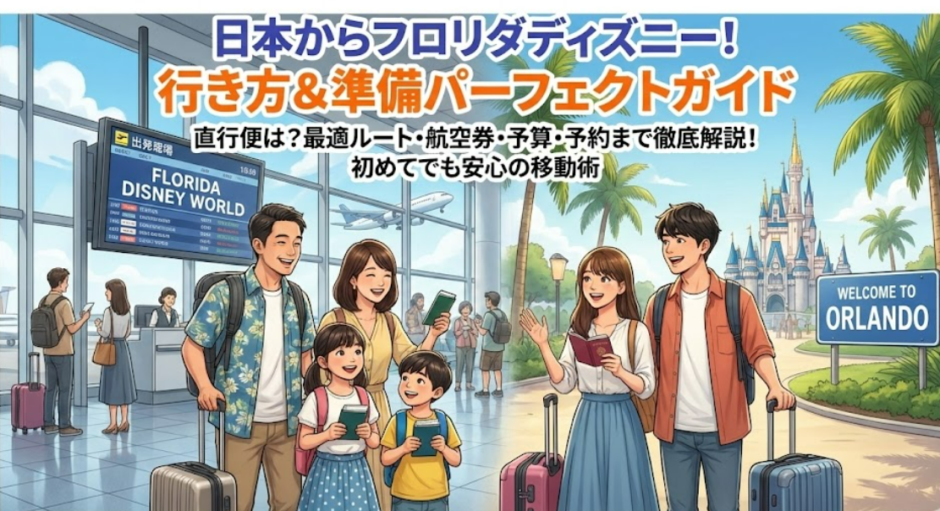 日本からフロリダディズニーまでの行き方完全ガイド｜最安ルートと空港アクセスを徹底解説