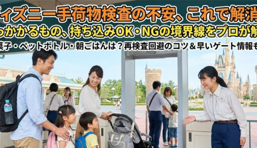 ディズニーの手荷物検査で引っかかるものリスト！禁止品と通過のコツ