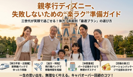 三世代・親孝行ディズニー旅行ガイド｜失敗しない計画とツアー選び