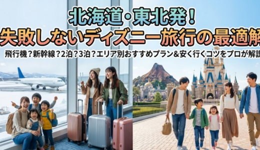 北海道・東北発｜東京ディズニーへの行き方・ツアー完全ガイド【飛行機・新幹線・パック比較】