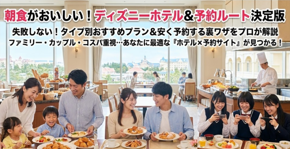 朝食から選ぶディズニーホテル最安予約ガイド！タイプ別おすすめホテル＆お得な予約ルート